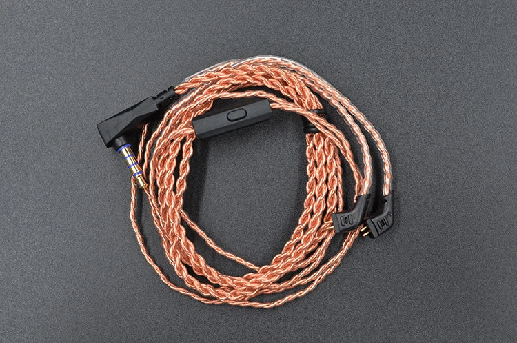 KZ Earphone Original cable high-purity Oxygen-free Copper Upgrade Cable KZ Headset Cable For KZ ZAX ZSX ZS6 ZST ZSR ZS10 PRO