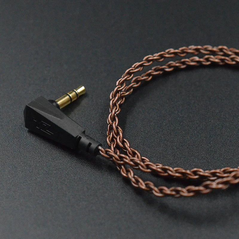 KZ Earphone Original cable high-purity Oxygen-free Copper Upgrade Cable KZ Headset Cable For KZ ZAX ZSX ZS6 ZST ZSR ZS10 PRO
