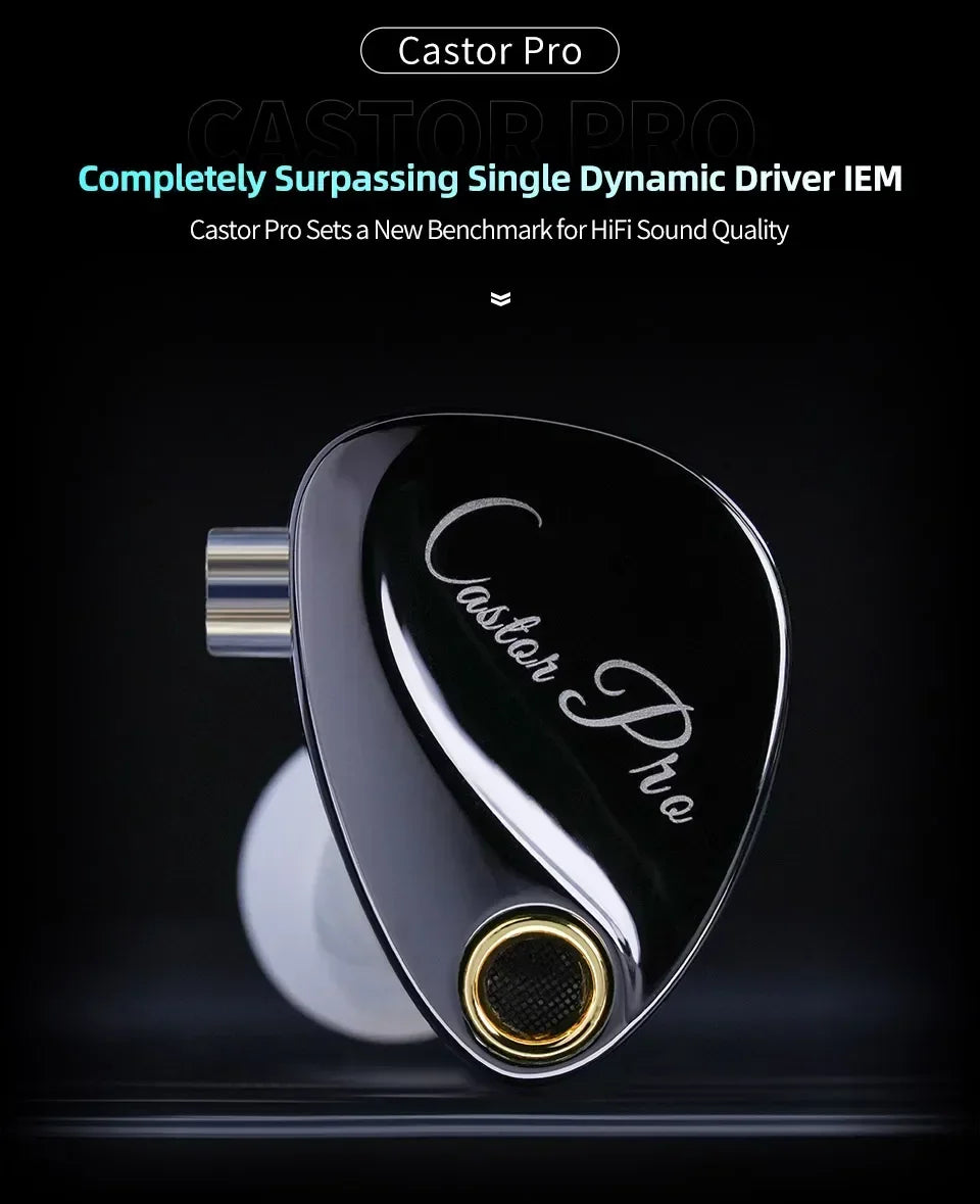 KZ Castor PRO in Ear Earphones Dynamic High-end Tunable Earbuds HiFi Sound Quality Bass Headsets Music Game Headphones IEMs