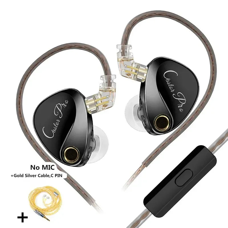 KZ Castor PRO in Ear Earphones Dynamic High-end Tunable Earbuds HiFi Sound Quality Bass Headsets Music Game Headphones IEMs