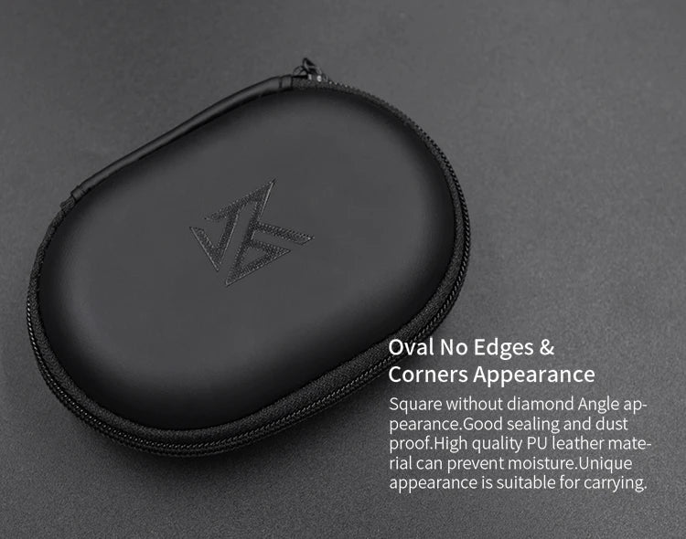 KZ Portable Earphone Storage Case Compact Travel Dustproof Audio Accessories Organizer Box Anti-Lost