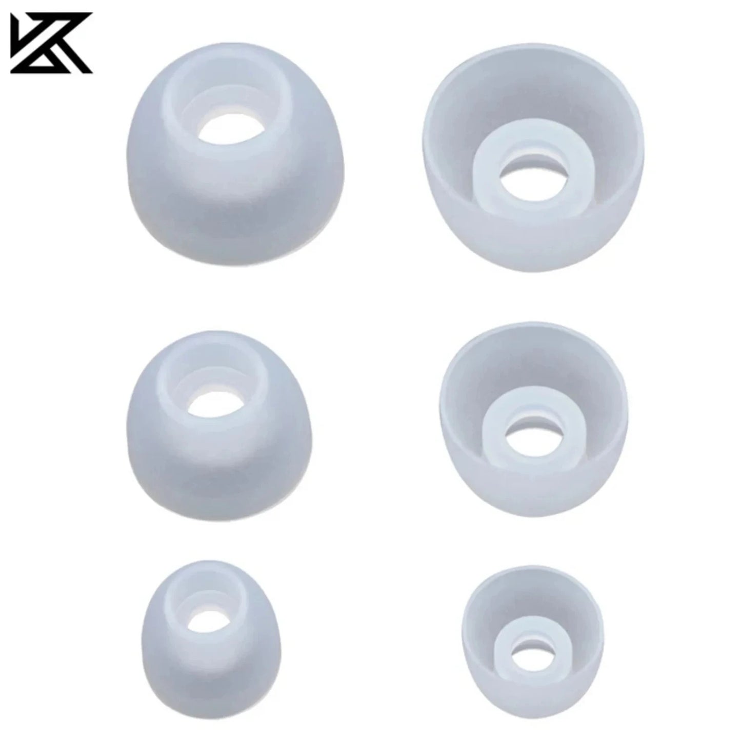 KZ 3Pair(6PCS) Earphone Soft Silicone Earpads Noise Isolating Comfortable Transparent Ear Tips Earbuds In Earphone Headphones