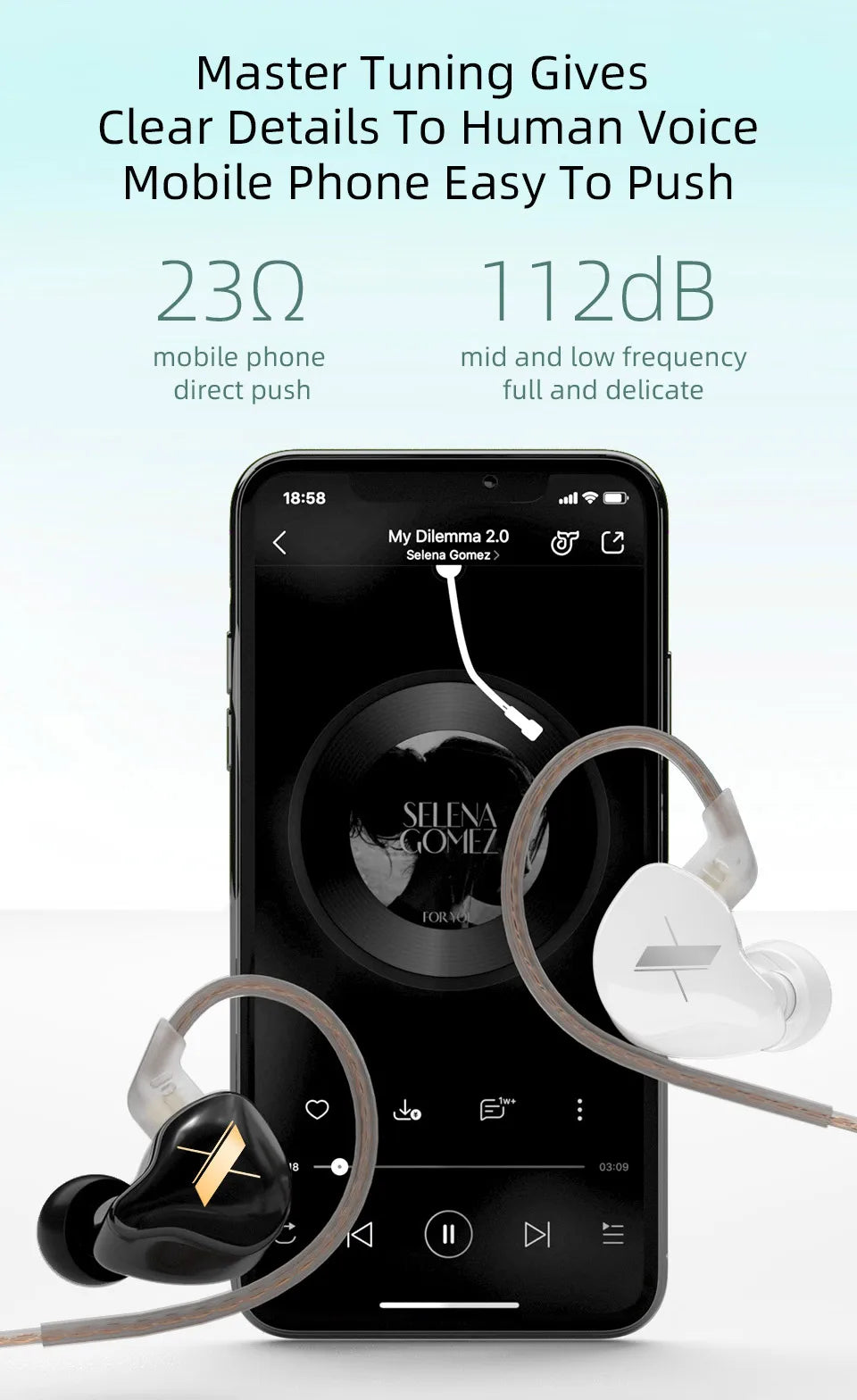 KZ EDX 1DD In Ear Earphones HIFI Bass Earbuds Monitor Earphones Sport Noise Cancelling Headset Silver-plated Cable KZ ZEX EDS