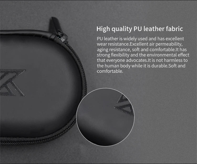 KZ Portable Earphone Storage Case Compact Travel Dustproof Audio Accessories Organizer Box Anti-Lost