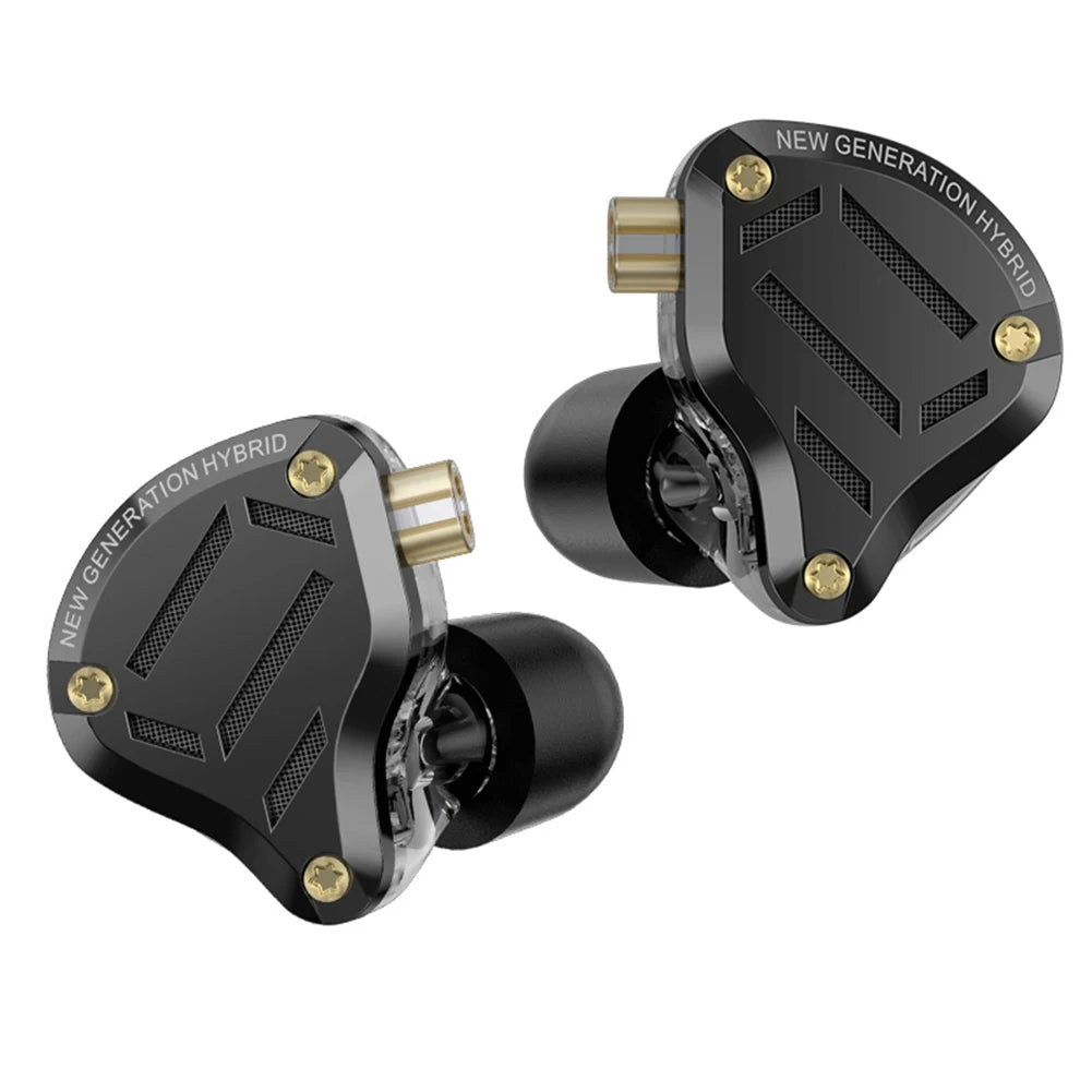 KZ ZS10 Pro 2 HIFI Bass Metal Earphone 4BA+1DD Dynamic Driver Earbud Wired Headset Noise Cancelling Sport Gaming Music Headphone