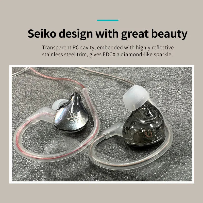 KZ EDCX In Ear Earphones Dynamic Wired Earphones Noise Reduction 3.5mm Plug Stereo Earphones Sports Game Earphones