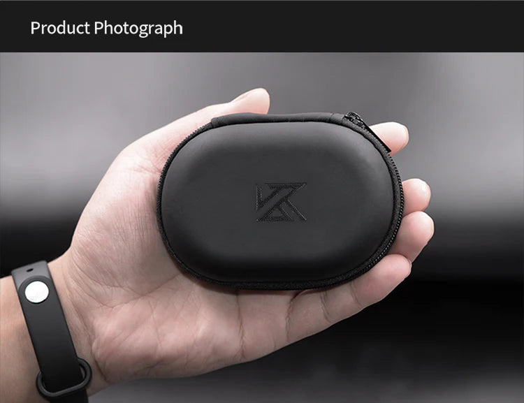 KZ Portable Earphone Storage Case Compact Travel Dustproof Audio Accessories Organizer Box Anti-Lost