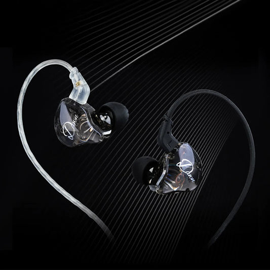 2025 NEW KZ Dawn Wired Headphone In-Ear HiFi IEM Transparent DJ Wired Music Headset Sports Gaming Custom Noise Reduction Earbuds