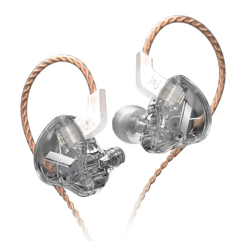 KZ EDX 1DD In Ear Earphones HIFI Bass Earbuds Monitor Earphones Sport Noise Cancelling Headset Silver-plated Cable KZ ZEX EDS