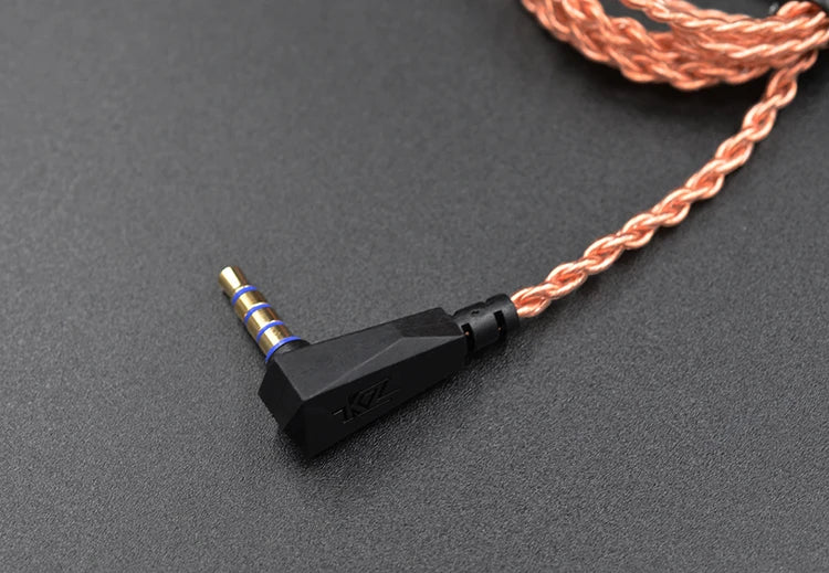 KZ Earphone Original cable high-purity Oxygen-free Copper Upgrade Cable KZ Headset Cable For KZ ZAX ZSX ZS6  ZST ZSR ZS10 PRO