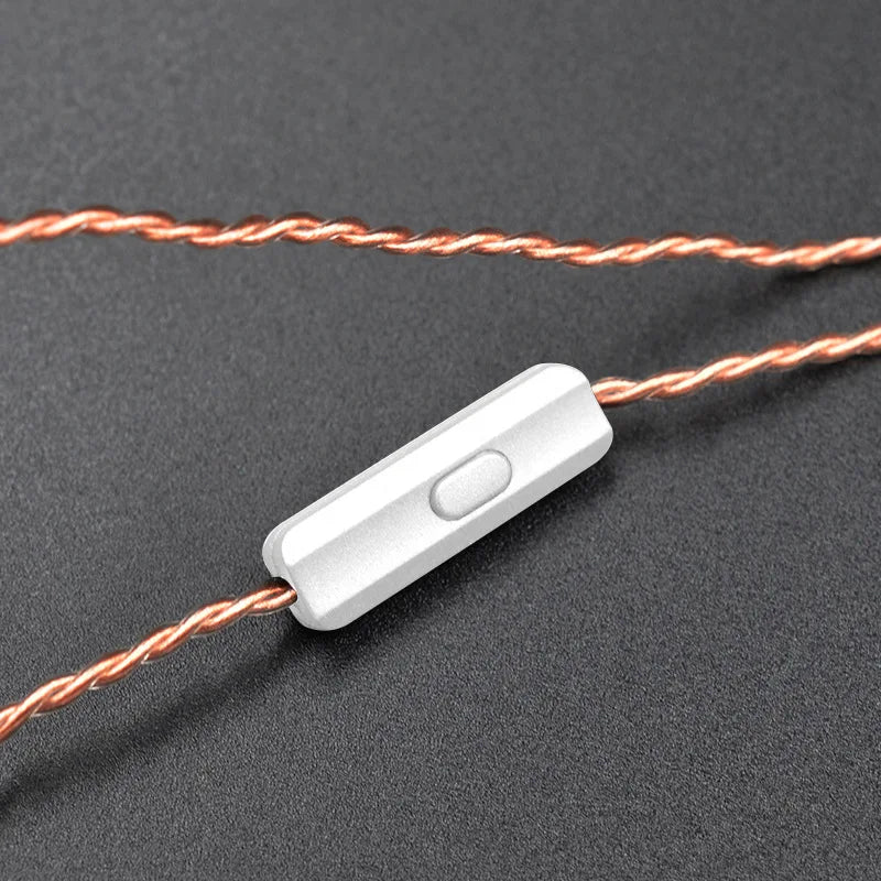 KZ Earphone Original cable high-purity Oxygen-free Copper Upgrade Cable KZ Headset Cable For KZ ZAX ZSX ZS6  ZST ZSR ZS10 PRO