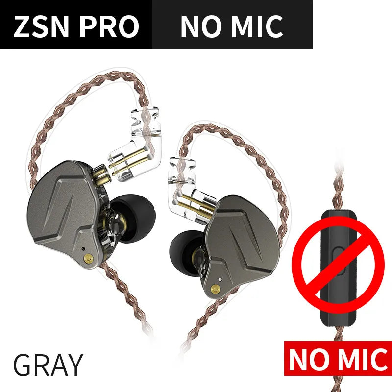 KZ ZSN PRO 1BA+1DD Hybrid In Ear Earphone HIFI DJ Monito Running Sport Earphone Earbud KZ ZS10 PRO AS10 KZ ZSX KZ ZSN PRO AS06