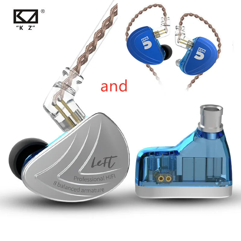 KZ ZSN PRO 1BA+1DD Hybrid In Ear Earphone HIFI DJ Monito Running Sport Earphone Earbud KZ ZS10 PRO AS10 KZ ZSX KZ ZSN PRO AS06