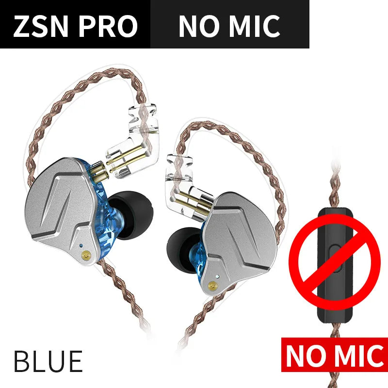 KZ ZSN PRO 1BA+1DD Hybrid In Ear Earphone HIFI DJ Monito Running Sport Earphone Earbud KZ ZS10 PRO AS10 KZ ZSX KZ ZSN PRO AS06