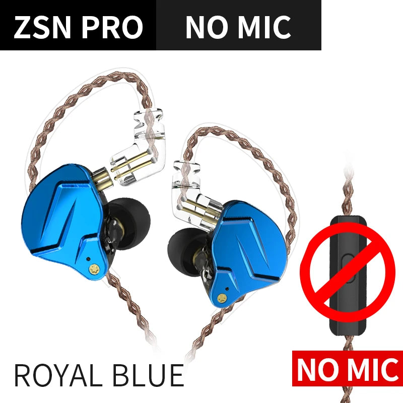 KZ ZSN PRO 1BA+1DD Hybrid In Ear Earphone HIFI DJ Monito Running Sport Earphone Earbud KZ ZS10 PRO AS10 KZ ZSX KZ ZSN PRO AS06