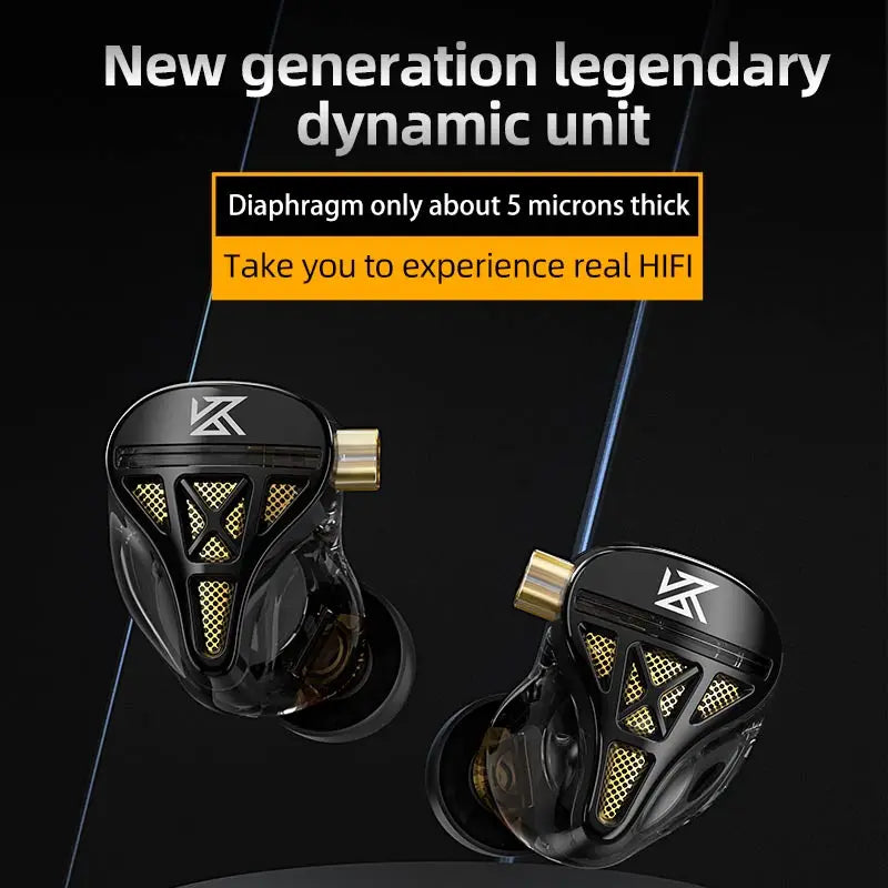 KZ DQS Earphones Bass Earbuds In Ear Monitor Headphones Sport Noise Cancelling HIFI Headset DQ6 DQ6S ZSN PRO EDC