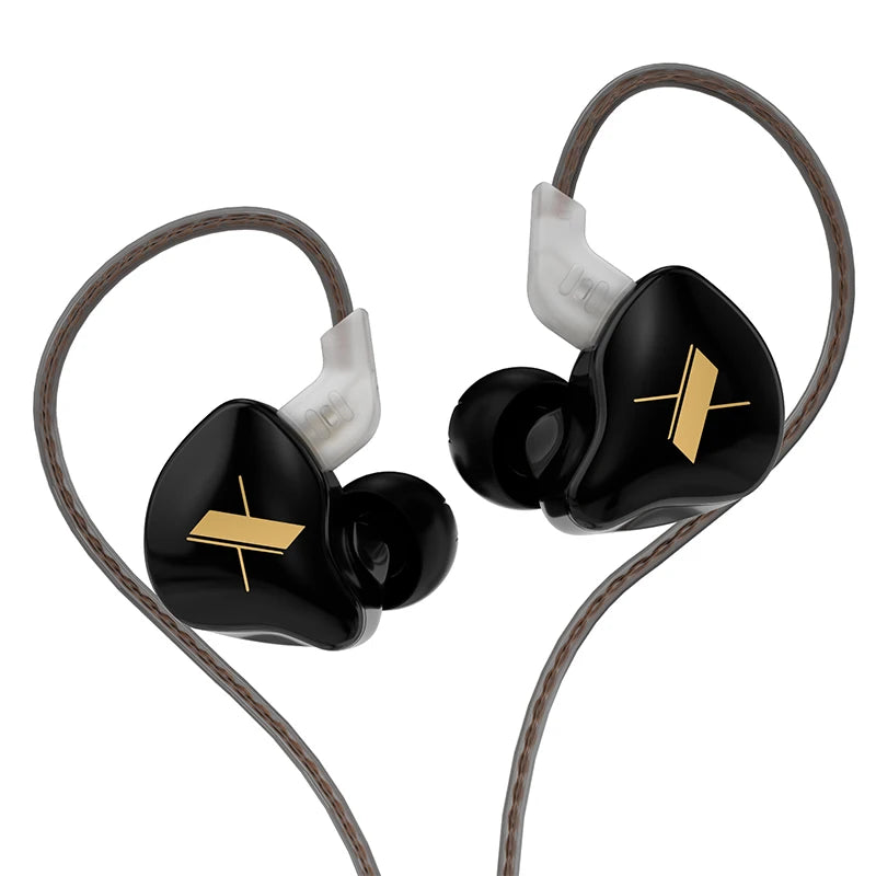 KZ EDX 1DD In Ear Earphones HIFI Bass Earbuds Monitor Earphones Sport Noise Cancelling Headset Silver-plated Cable KZ ZEX EDS