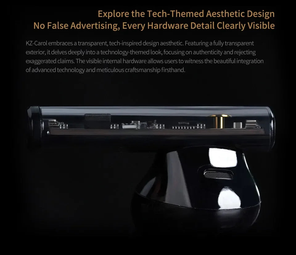 KZ Carol TWS - Bluetooth 5.3, 6 micrófonos, cancelación activa de ruido, sonido HiFi