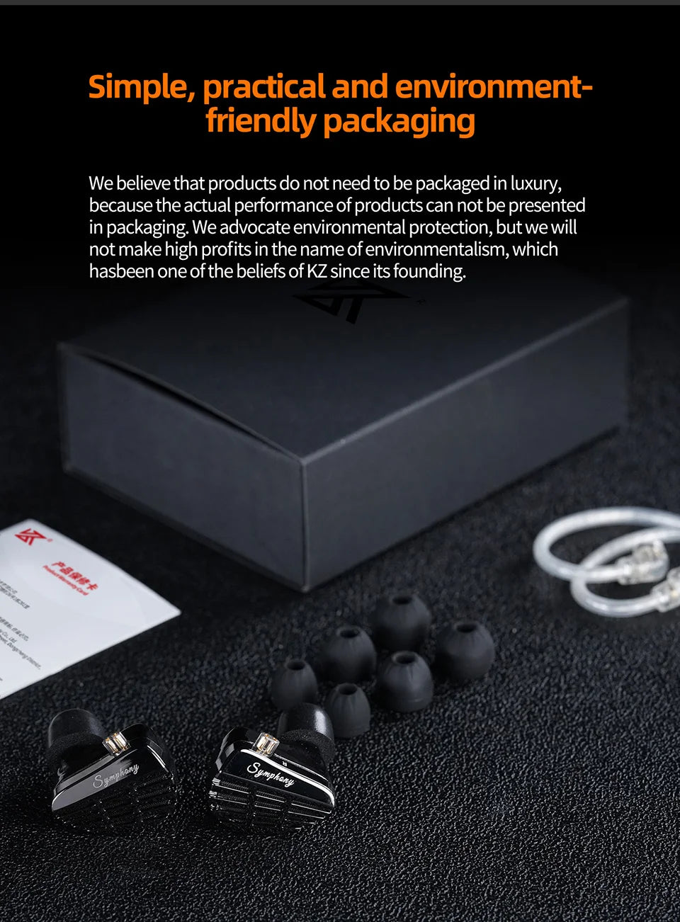 KZ Symphony in Ear Headphones Hybrid 13.2mm Self-developed Planar Driver Wired HIFI Audiophile Earphones DJ Gaming Music Headset