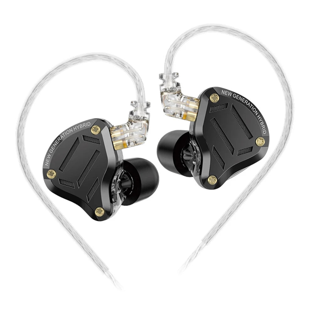 KZ ZS10 Pro 2 HIFI Bass Metal Earphone 4BA+1DD Dynamic Driver Earbud Wired Headset Noise Cancelling Sport Gaming Music Headphone