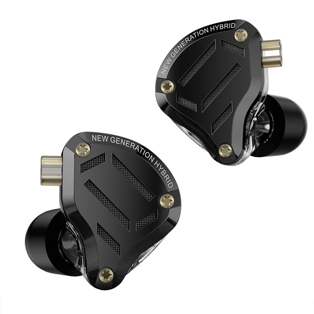 KZ ZS10 Pro 2 HIFI Bass Metal Earphone 4BA+1DD Dynamic Driver Earbud Wired Headset Noise Cancelling Sport Gaming Music Headphone