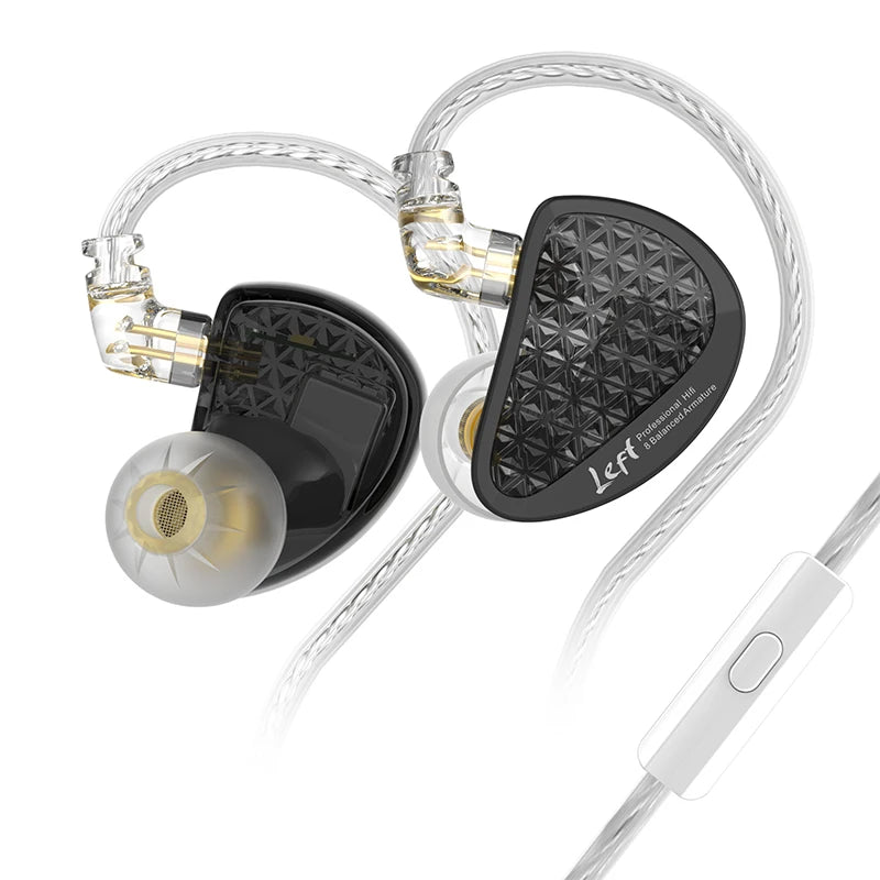 KZ AS16 Pro In Ear Earphones 16BA Balanced Armature HIFI Bass Monitor Headphones Noise Cancelling Earbuds Sport Headset