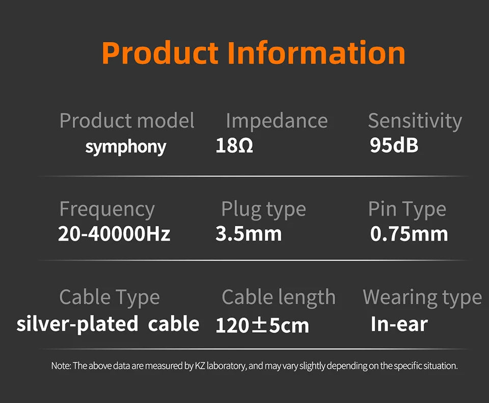 KZ Symphony in Ear Headphones Hybrid 13.2mm Self-developed Planar Driver Wired HIFI Audiophile Earphones DJ Gaming Music Headset
