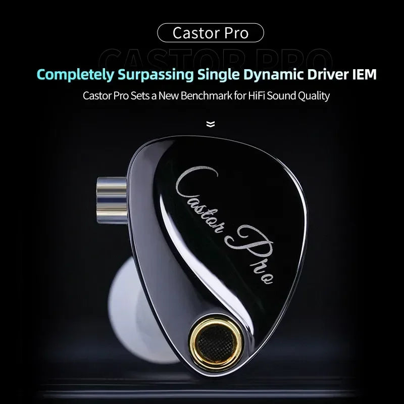 KZ Castor PRO in Ear Earphones Dynamic High-end Tunable Earbuds HiFi Sound Quality Bass Headsets Music Game Headphones IEMs