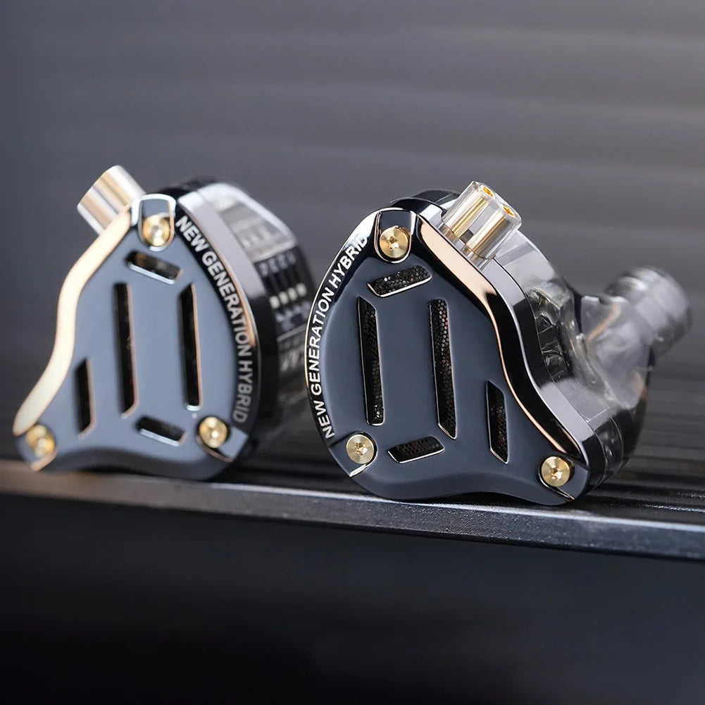 KZ ZS10 Pro 2 HIFI Bass Metal Earphone 4BA+1DD Dynamic Driver Earbud Wired Headset Noise Cancelling Sport Gaming Music Headphone