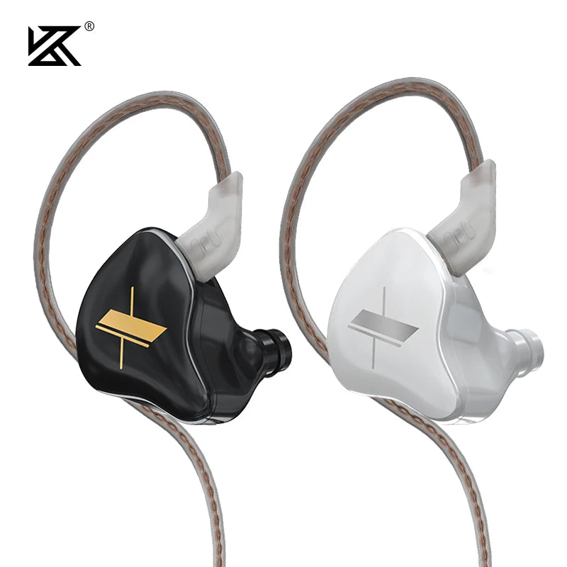 KZ EDX 1DD In Ear Earphones HIFI Bass Earbuds Monitor Earphones Sport Noise Cancelling Headset Silver-plated Cable KZ ZEX EDS