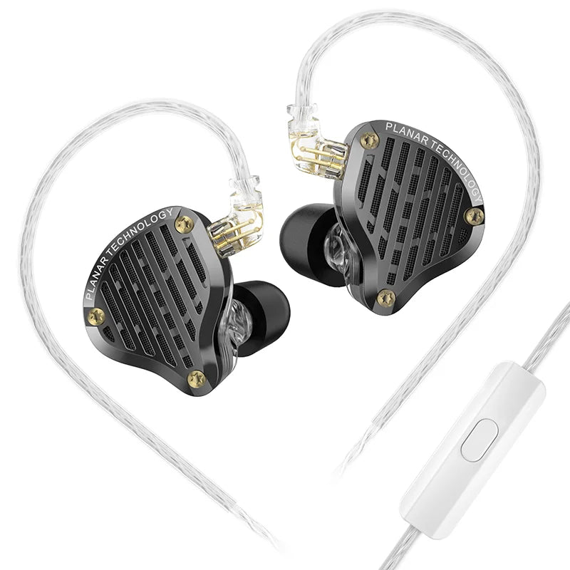 KZ PR3 In Ear 13.2MM Planar Driver Wired Earphones HiFi Bass Monitor Earbuds Sport Wired Headset