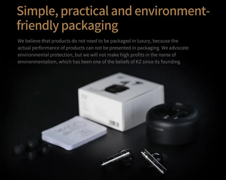 KZ Carol TWS - Bluetooth 5.3, 6 micrófonos, cancelación activa de ruido, sonido HiFi