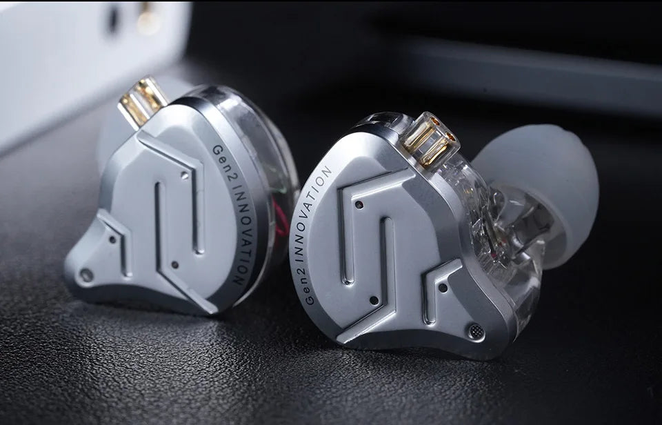 KZ ZSN Pro 2 1BA+1DD Hybrid Driver In Ear Earphone HIFI Bass Earbuds Metal Monitor Earphone Sport Headset  Interchangeable earph
