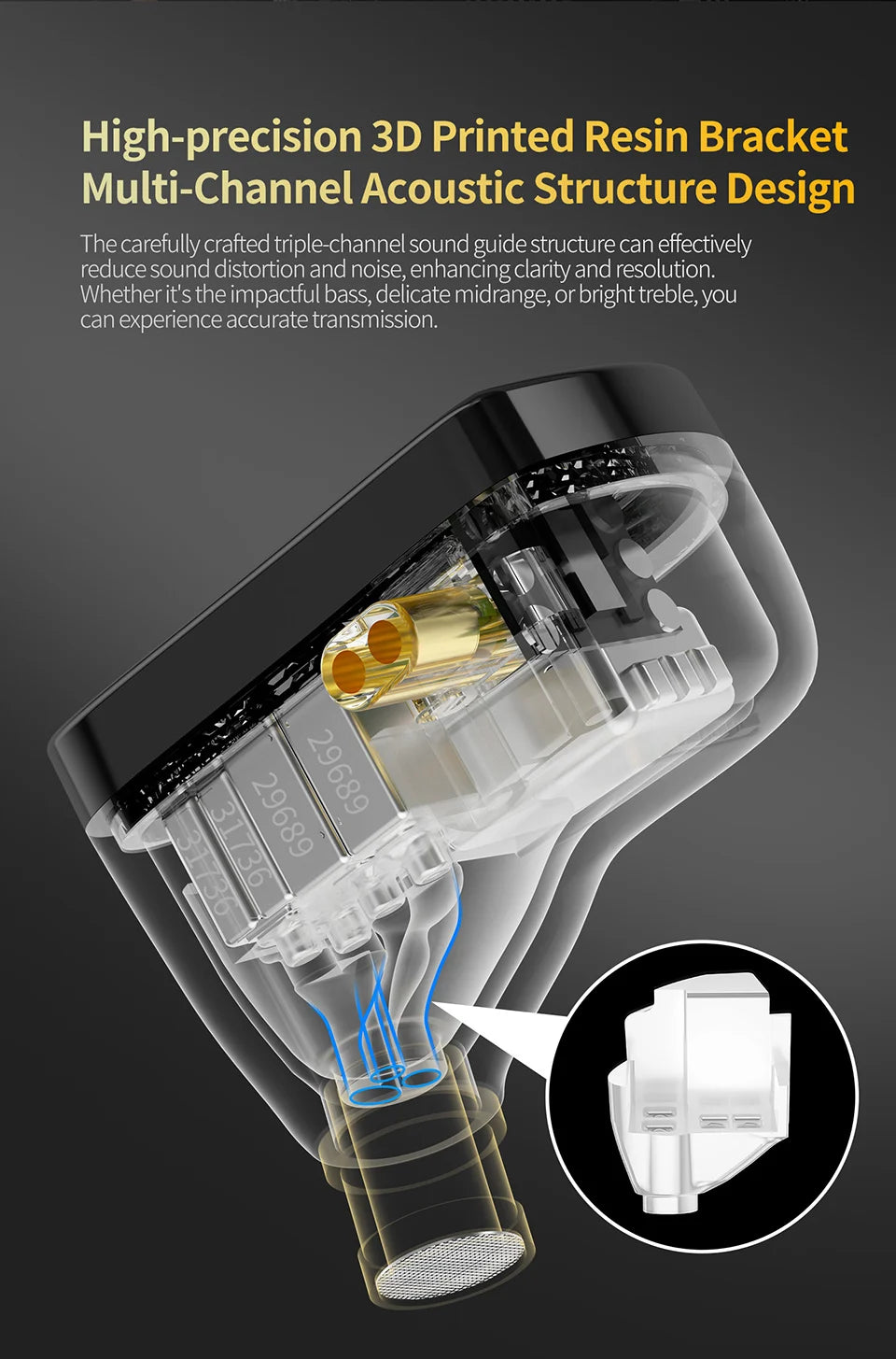 KZ AS16 PRO X in-ear headphones 8 balanced armature headphones three-channel acoustic duct structure HiFi headphones