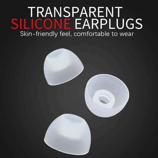 KZ 3Pair(6PCS) Earphone Soft Silicone Earpads Noise Isolating Comfortable Transparent Ear Tips Earbuds In Earphone Headphones