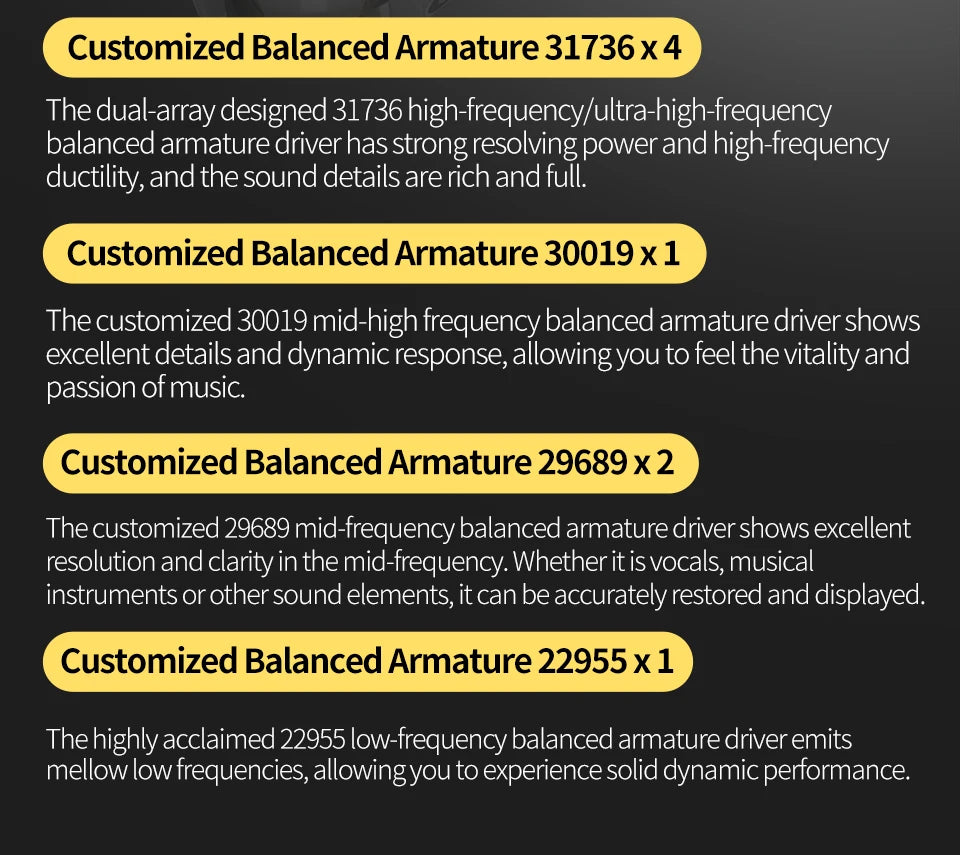 KZ AS16 PRO X in-ear headphones 8 balanced armature headphones three-channel acoustic duct structure HiFi headphones