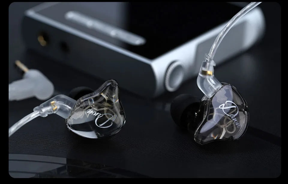KZ Dawn 10mm Large-Diameter Dynamic Driver Unit In-ear Earphones Hifi Monitor Sound Quality Earbud Silver-plated/OFC Flat Cable