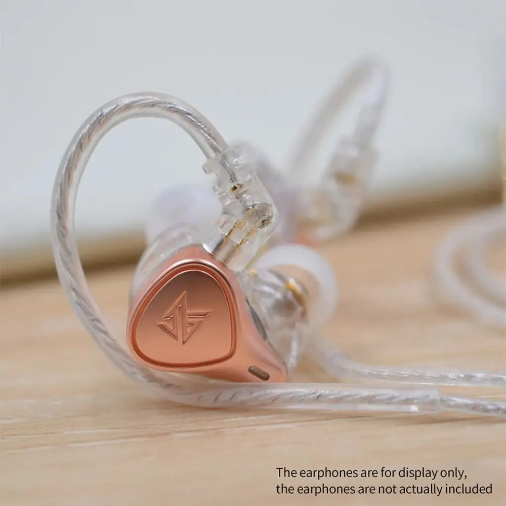 Silver Plated KZ Earphones Cables With Microphone Upgrade Cable KZ Headphones Wire High-Purity In Ear Wired Earphones KZ
