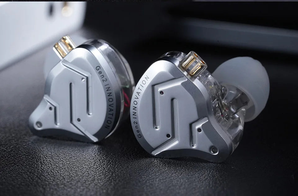KZ ZSN Pro 2 1BA+1DD Hybrid Driver In Ear Earphone HIFI Bass Earbuds Metal Monitor Earphone Sport Headset  Interchangeable earph