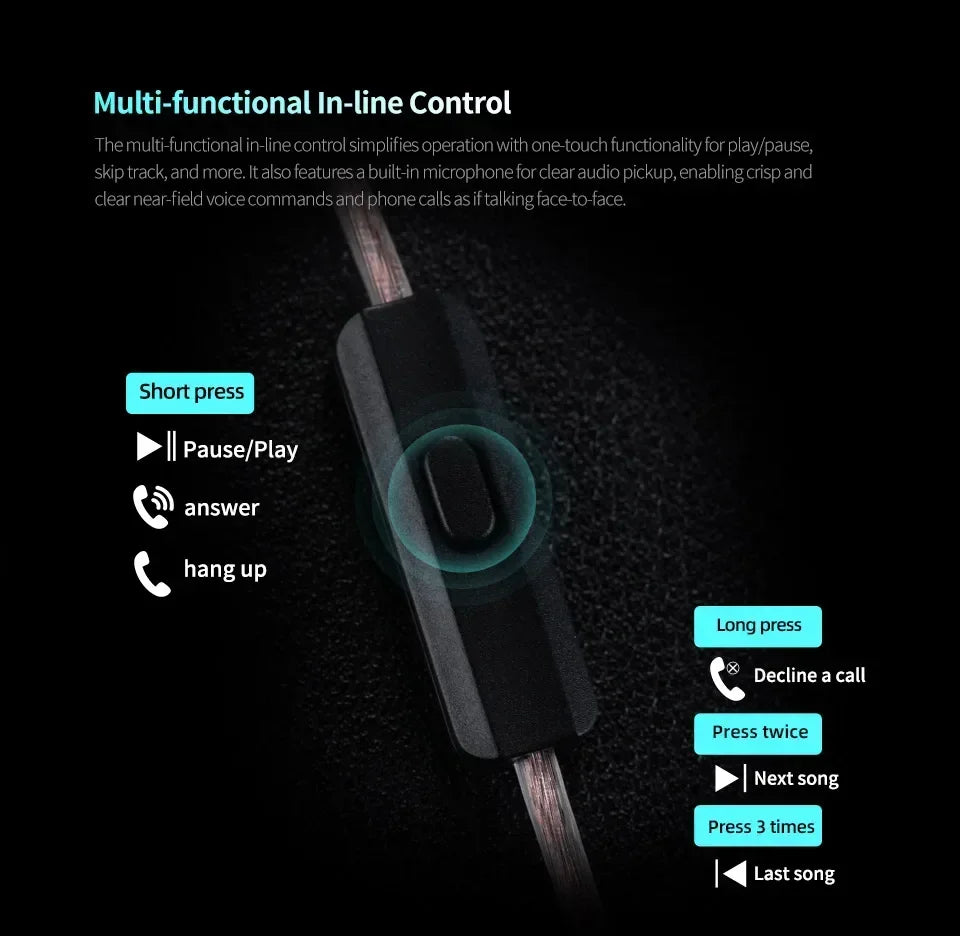 KZ Castor PRO in Ear Earphones Dynamic High-end Tunable Earbuds HiFi Sound Quality Bass Headsets Music Game Headphones IEMs