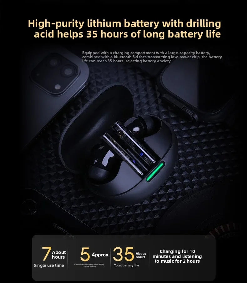 KZ-Carol Pro  True Wireless Bluetooth 5.4 HD Lcad Decoding ANC Active Noise Reduction In Ear Bluetooth Earphones