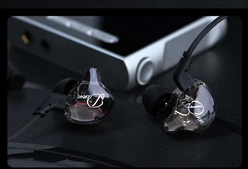 KZ Dawn 10mm Large-Diameter Dynamic Driver Unit In-ear Earphones Hifi Monitor Sound Quality Earbud Silver-plated/OFC Flat Cable