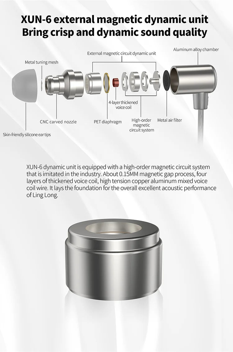 KZ Ling Long  In EarEarphones Dynamic HIFI Bass Earbuds  Monitor Headphones Sport Noise Cancelling Headset KZ EDX PRO ZSX