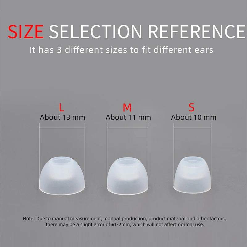 KZ 3Pair(6PCS) Earphone Soft Silicone Earpads Noise Isolating Comfortable Transparent Ear Tips Earbuds In Earphone Headphones