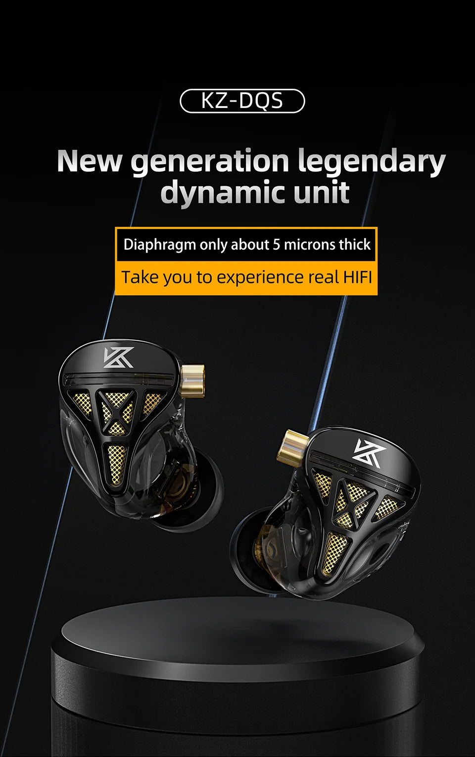 KZ DQS Earphones Bass Earbuds In Ear Monitor Headphones Sport Noise Cancelling HIFI Headset DQ6 DQ6S ZSN PRO EDC