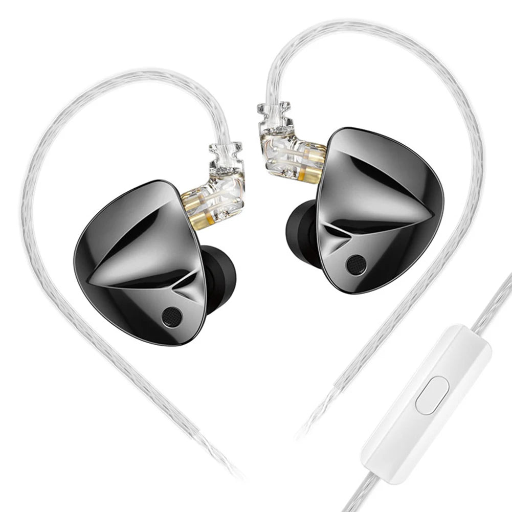 KZ D-Fi Wired Headphones 4-Level CustomizableTuning Switch HiFi Bass Earphone Dynamic In-Ear Monitor Earbuds 3D Stereo Headset