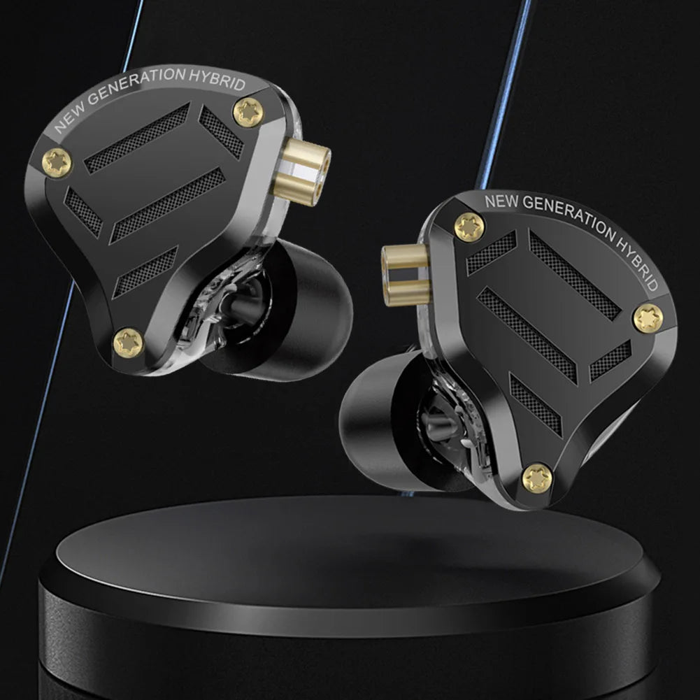 KZ ZS10 Pro 2 HIFI Bass Metal Earphone 4BA+1DD Dynamic Driver Earbud Wired Headset Noise Cancelling Sport Gaming Music Headphone