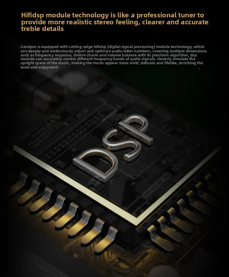 KZ-Carol Pro  True Wireless Bluetooth 5.4 HD Lcad Decoding ANC Active Noise Reduction In Ear Bluetooth Earphones