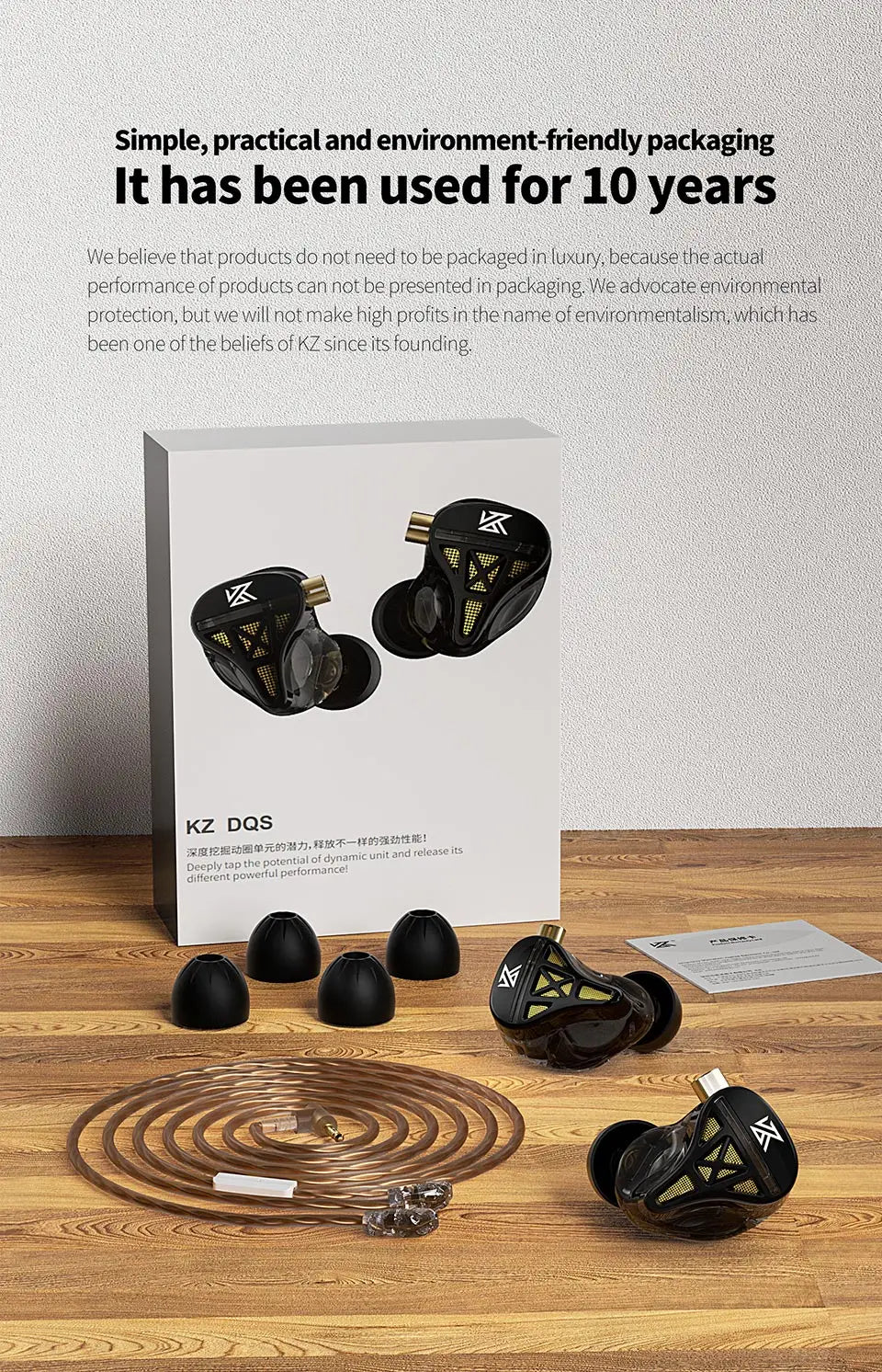 KZ DQS Earphones Bass Earbuds In Ear Monitor Headphones Sport Noise Cancelling HIFI Headset DQ6 DQ6S ZSN PRO EDC