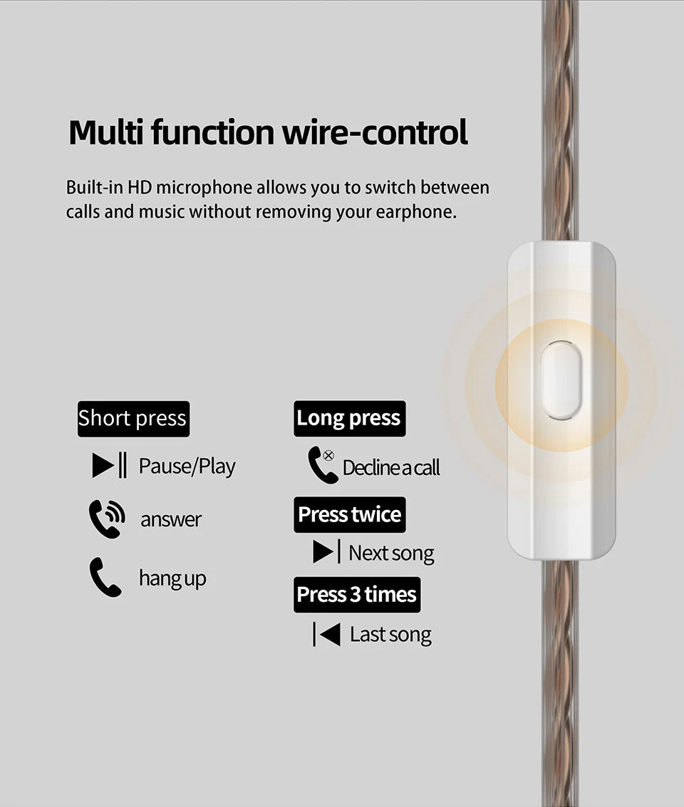 KZ DQS Earphones Bass Earbuds In Ear Monitor Headphones Sport Noise Cancelling HIFI Headset DQ6 DQ6S ZSN PRO EDC